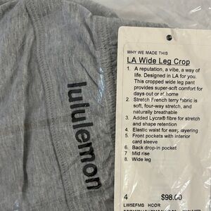 Lululemon Athletica Heather Gray Pants